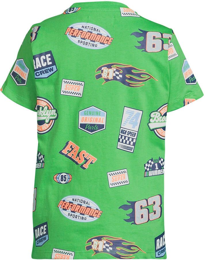 Orange Stars T-shirt groen