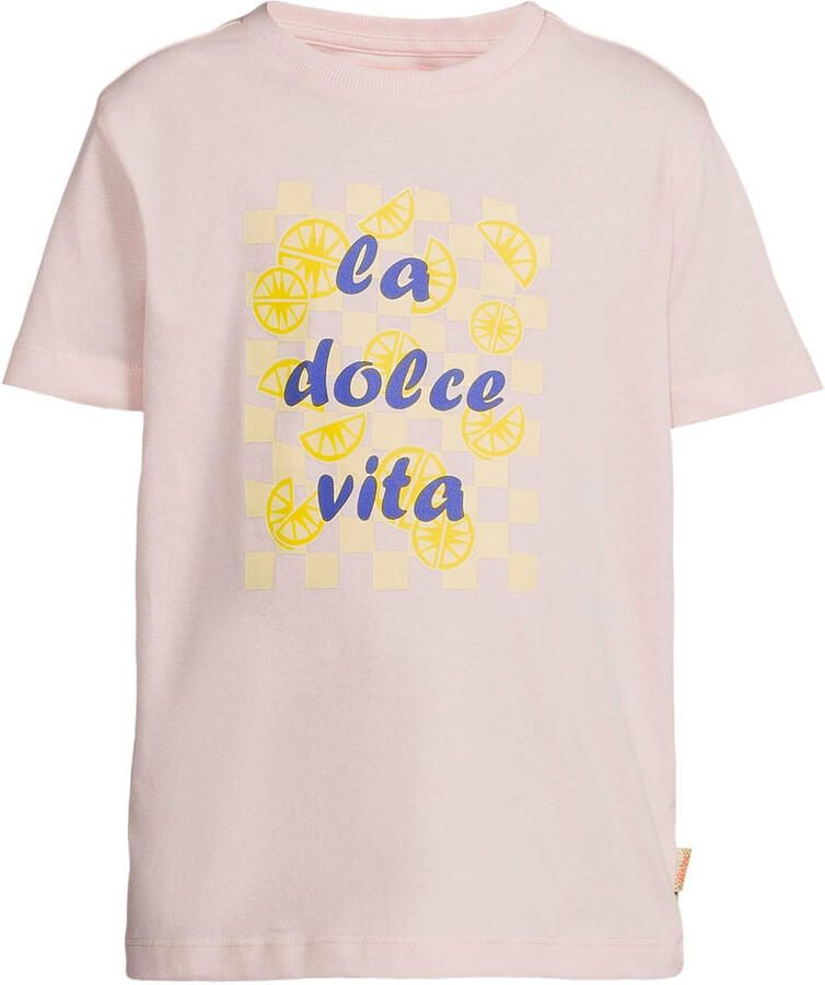 Orange Stars T-shirt lichtroze