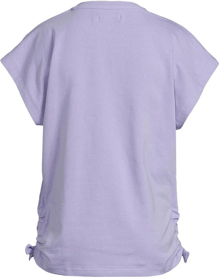 Orange Stars T-shirt lila met pailletten