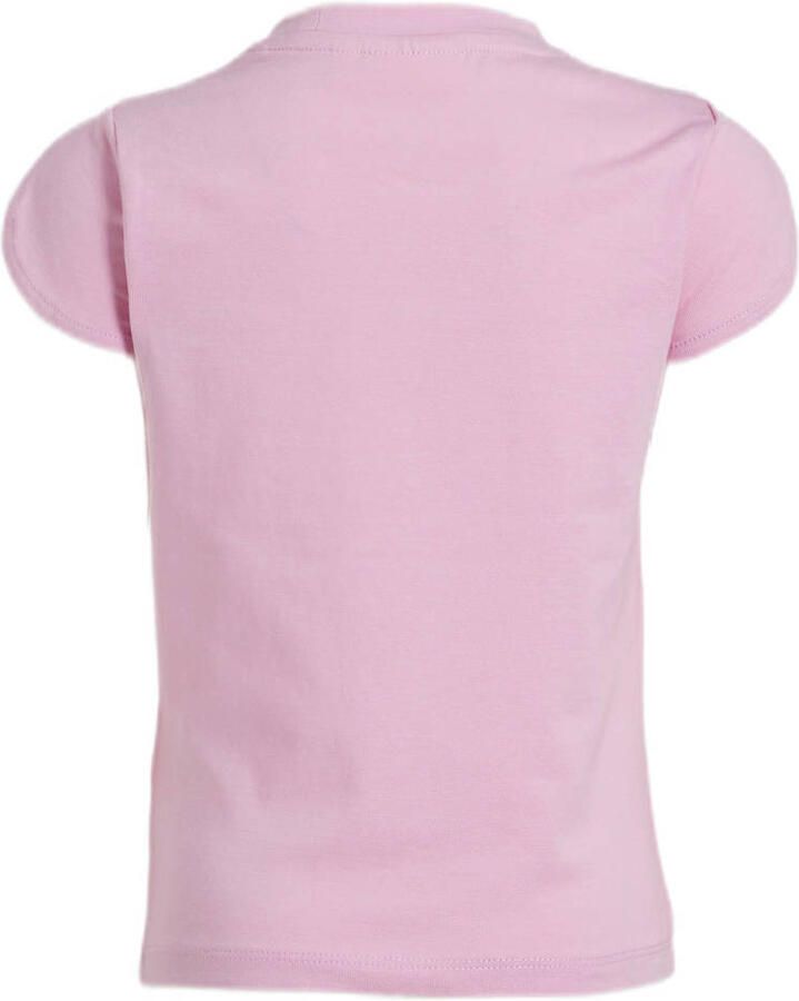 Orange Stars T-shirt Marina met printopdruk paars Meisjes Stretchkatoen Ronde hals 104