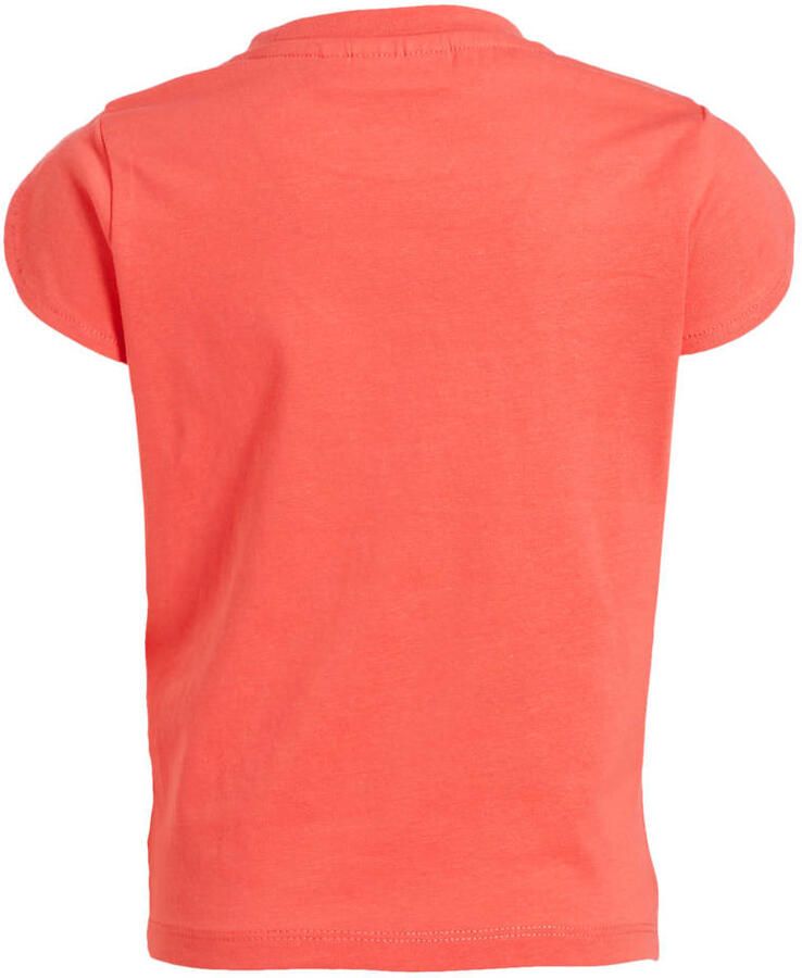 Orange Stars T-shirt Marina met printopdruk rood Meisjes Stretchkatoen Ronde hals 104