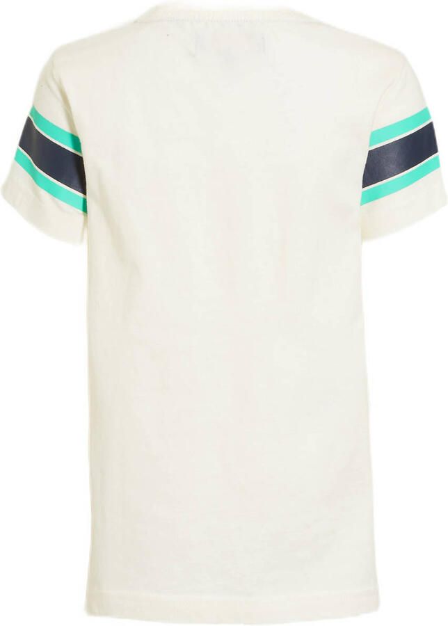 Orange Stars T-shirt Matthijs met printopdruk ecru Jongens Katoen Ronde hals 104