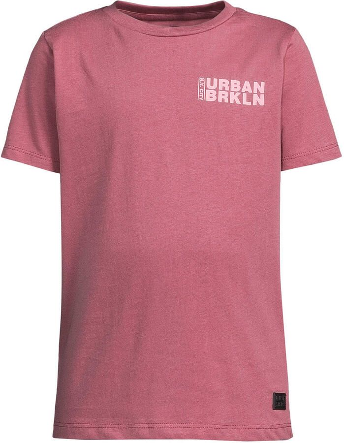 Orange Stars T-shirt met backprint roze