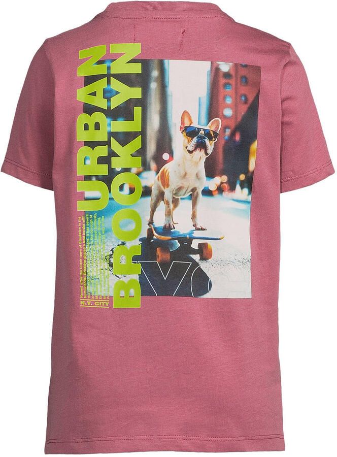 Orange Stars T-shirt met backprint roze - Foto 2