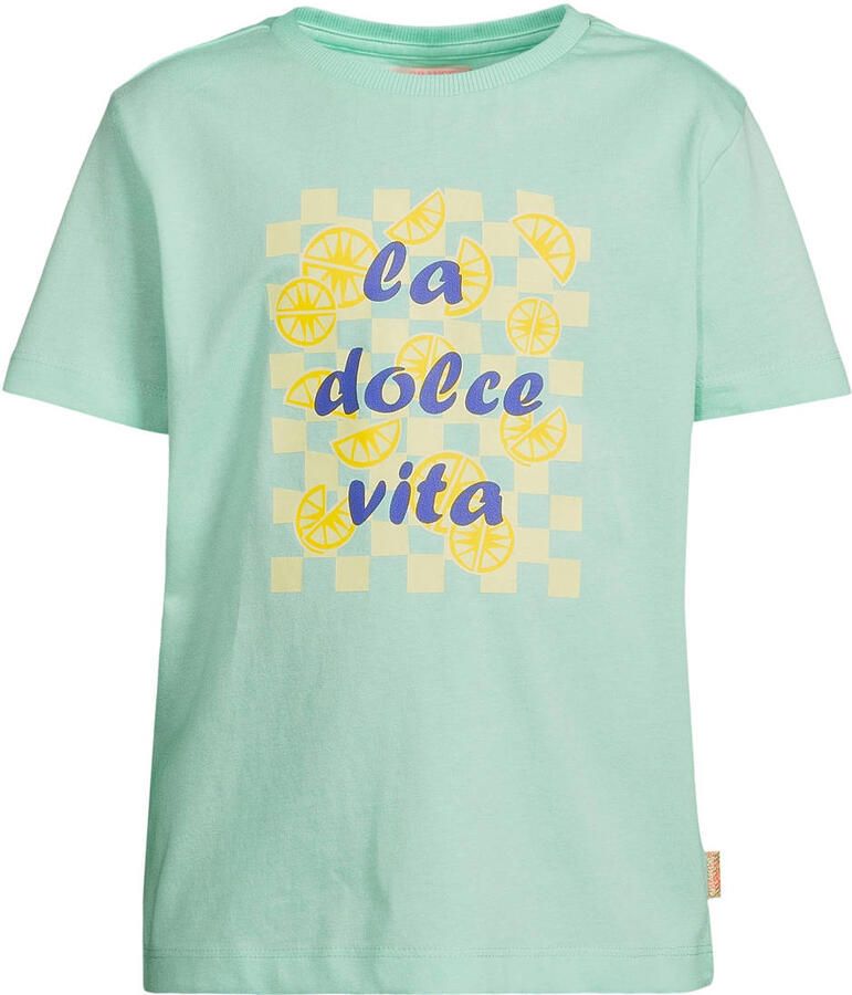 Orange Stars T-shirt mintgroen