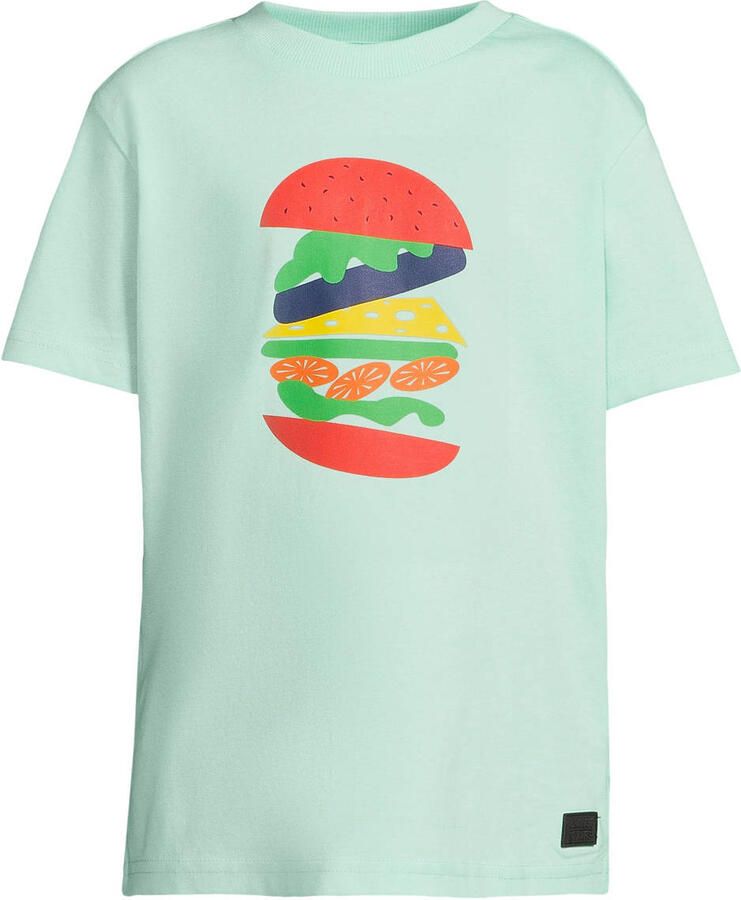 Orange Stars T-shirt mintgroen
