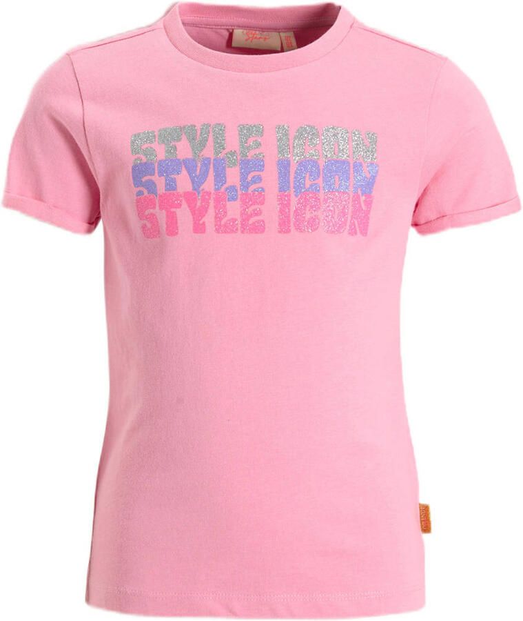 Orange Stars T-shirt roze