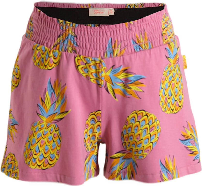 Orange Stars top + short Pieke met all over print roze Shirt + broek Meisjes Katoen Ronde hals 110 116