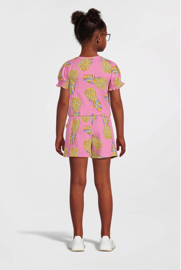Orange Stars top + short Pieke met all over print roze Shirt + broek Meisjes Katoen Ronde hals 110 116 - Foto 4