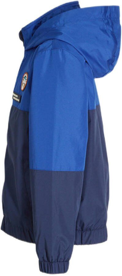 Orange Stars tussenjas Merlin blauw Jongens Polyester Capuchon Meerkleurig 104