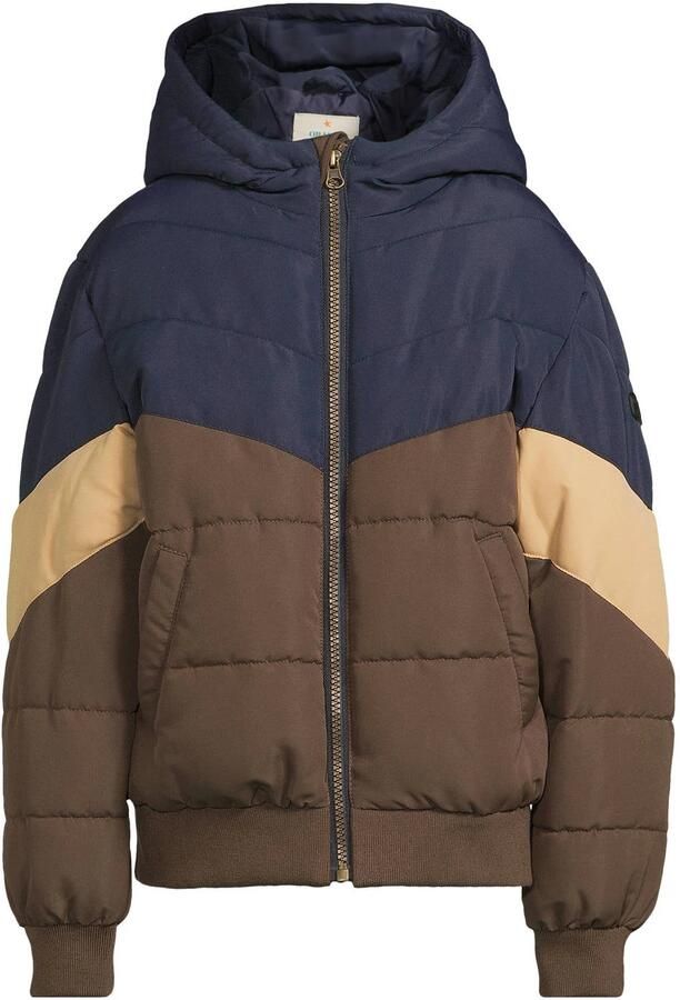 Orange Stars winterjas donkerbruin donkerblauw Jongens Polyester Capuchon - Foto 2