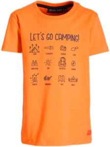 Orange Stars T-shirt Mannes met printopdruk oranje