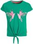 Orange Stars T-shirt Marcelle met printopdruk groen Meisjes Katoen Ronde hals 116 - Thumbnail 1
