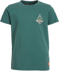 Orange Stars T-shirt Menko met printopdruk groen
