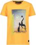 Orange Stars T-shirt met printopdruk geel Jongens Katoen Ronde hals Printopdruk 104 - Thumbnail 1