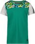 Orange Stars T-shirt met printopdruk groen grijs Jongens Katoen Ronde hals 104 - Thumbnail 1