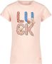 Orange Stars T-shirt met printopdruk roze Meisjes Stretchkatoen Ronde hals 128-134 - Thumbnail 1