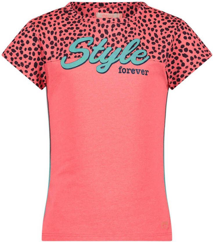 Orange Stars T-shirt met printopdruk roze