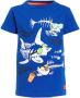 Orange Stars T-shirt Mick met printopdruk blauw Jongens Katoen Ronde hals 104 - Thumbnail 1