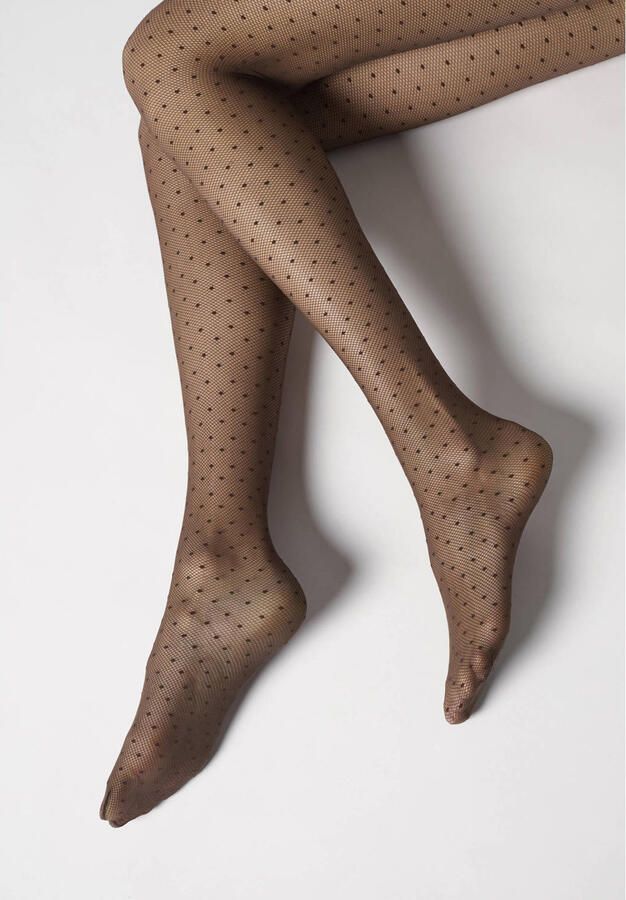 Oroblu panty Plumetis 30 denier bruin - Foto 3