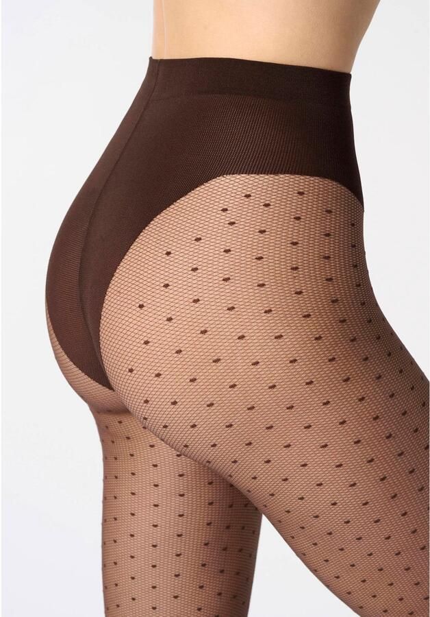 Oroblu panty Plumetis 30 denier bruin - Foto 2