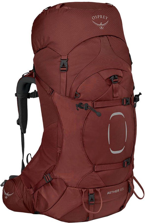 Osprey backpack Aether 65L S M donkerrood