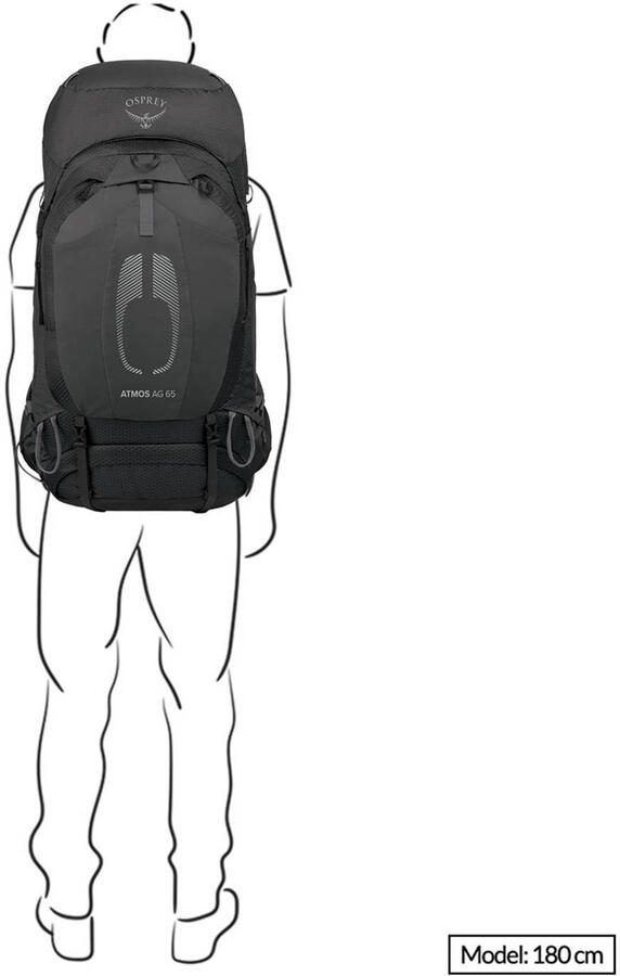 Osprey backpack Atmos AG 65L S M groen - Foto 3