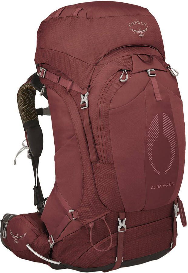 Osprey backpack Aura AG 65L WM L donkerrood