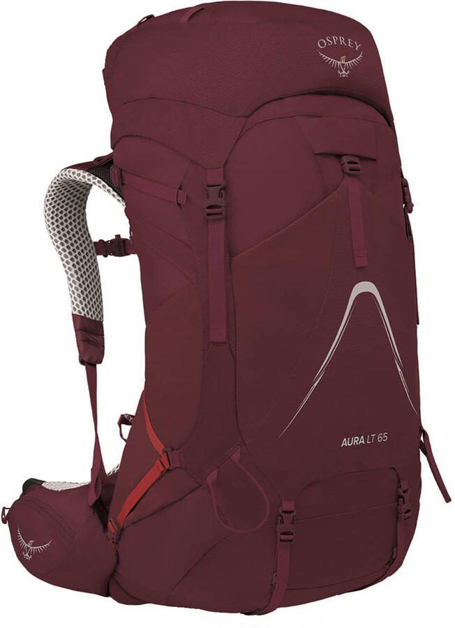 Osprey backpack Aura AG LT 65L WXS S donkerrood