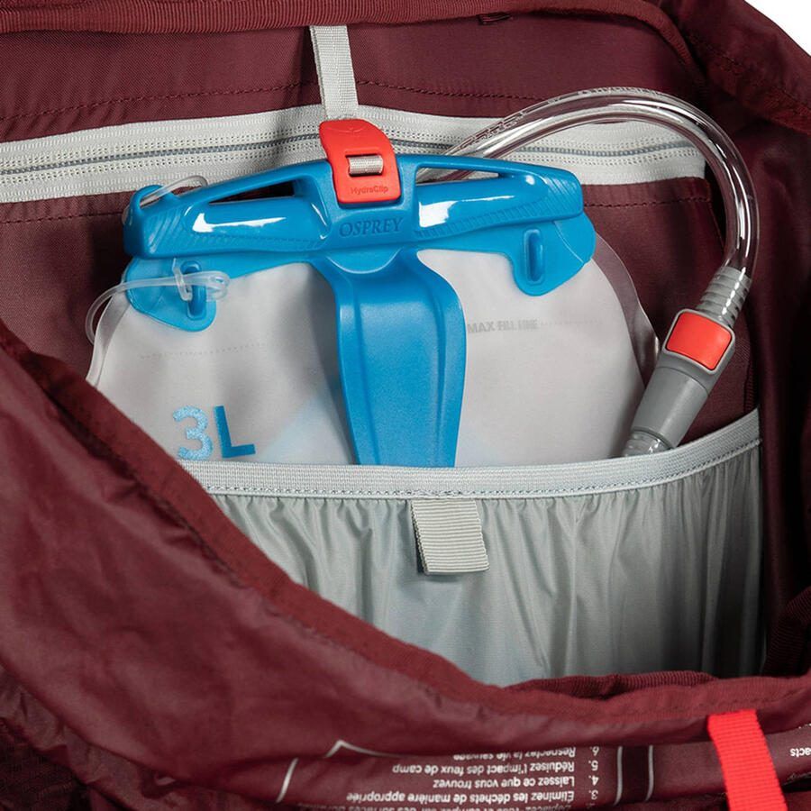 Osprey backpack Aura AG LT 65L WXS S donkerrood - Foto 2