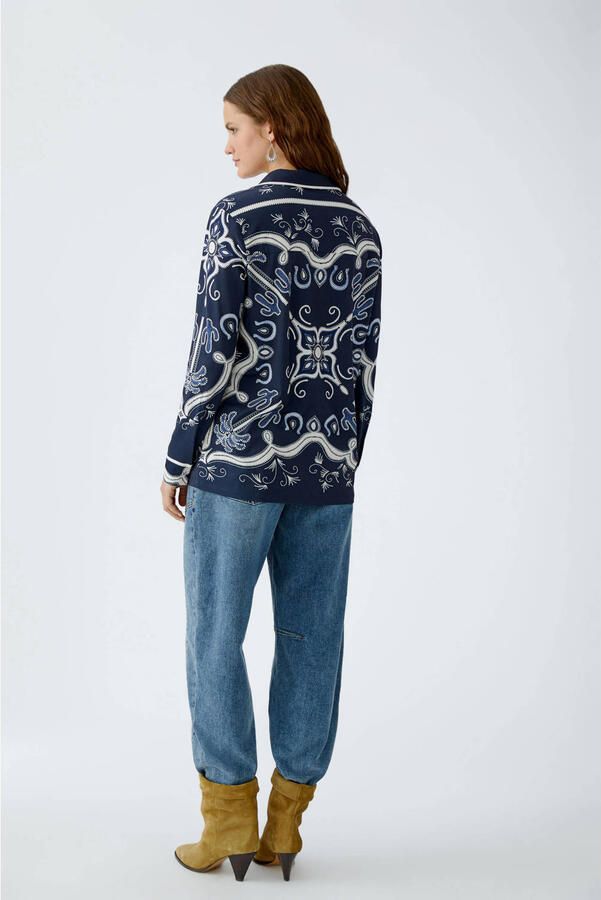 Oui Regular fit overhemdblouse met manchetten - Foto 3