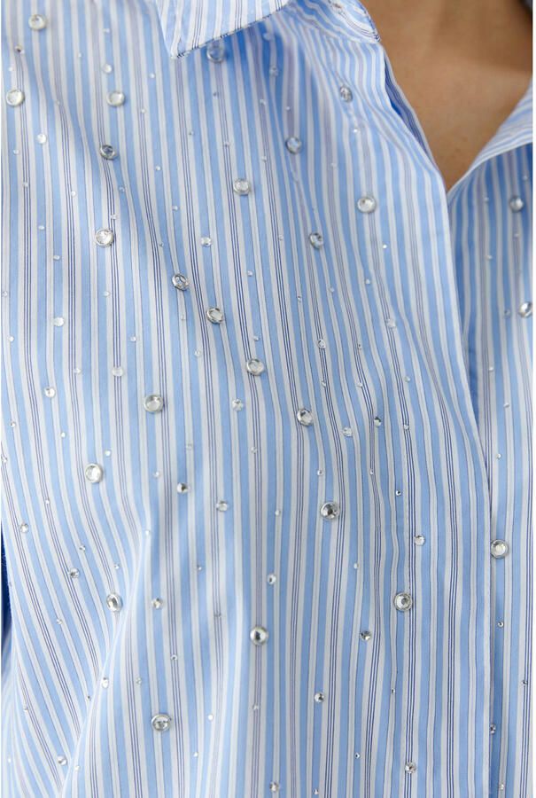 Oui Regular fit overhemdblouse met verlengde achterkant - Foto 2