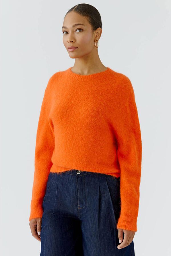 OUI gebreide trui oranje