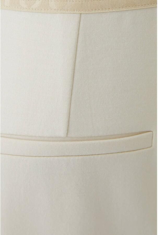 OUI high waist regular fit broek ecru - Foto 2