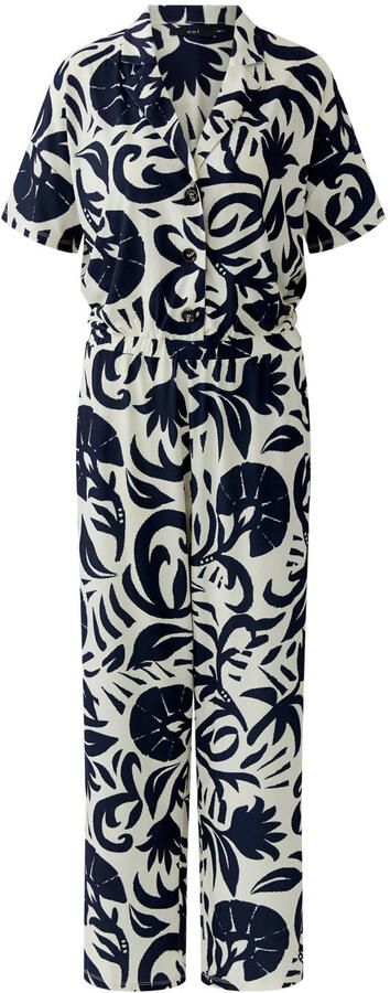Oui Jumpsuit met all-over bloemenmotief