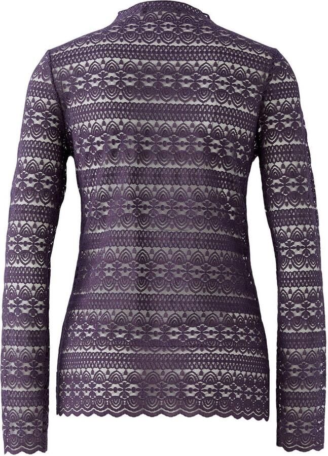 OUI kanten top donkerblauw - Foto 2