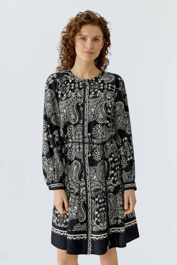 OUI midi jurk zwart