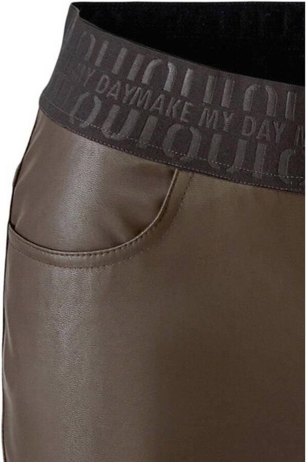 OUI slim fit broek bruin - Foto 3