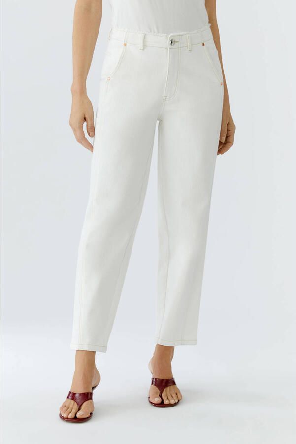 OUI straight leg jeans ecru