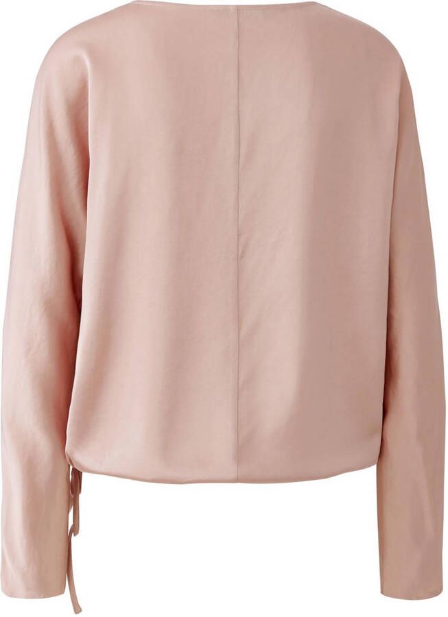 Oui Blouseshirt met ronde hals en Tunnelkoord - Foto 2
