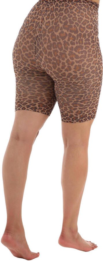 Pamela Mann Plus Size cycling short met luipaardprint