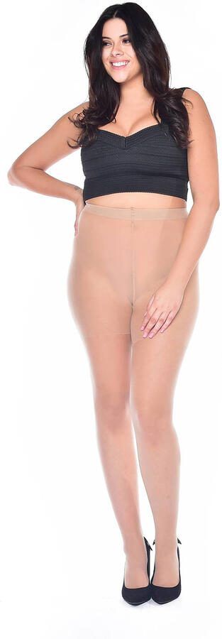 Pamela Mann Plus Size panty 30 denier naturel - Foto 2