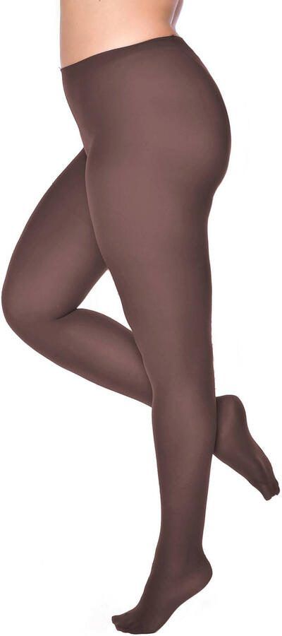 Pamela Mann Plus Size panty 50 denier donkerbruin