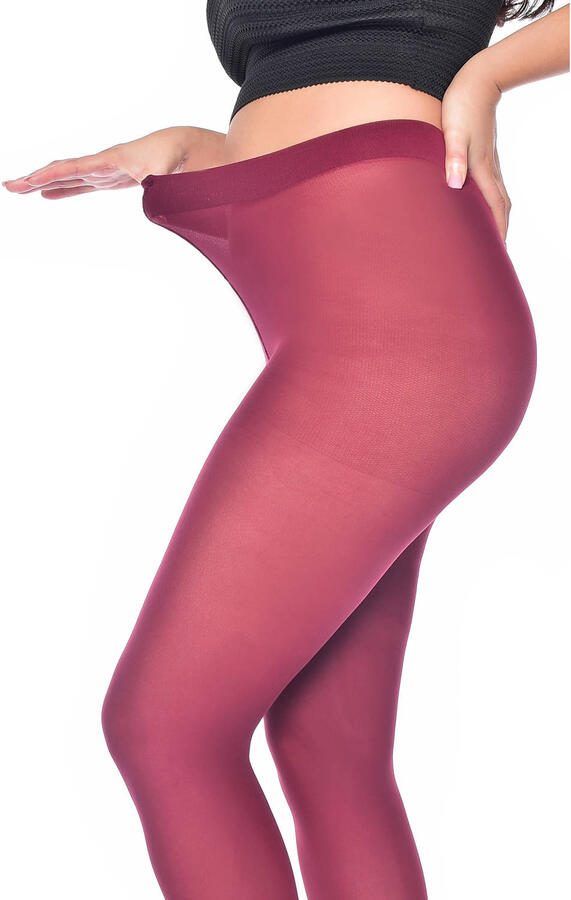 Pamela Mann Plus Size panty 50 denier donkerrood - Foto 2