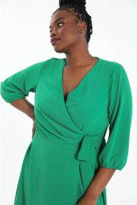 Paprika A-lijn jurk groen