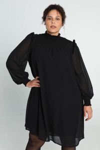 Paprika A-lijn jurk zwart