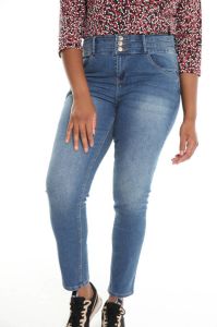 Paprika high waist slim fit jeans blauw