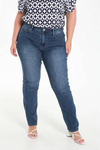 Paprika high waist slim fit jeans Louise blauw