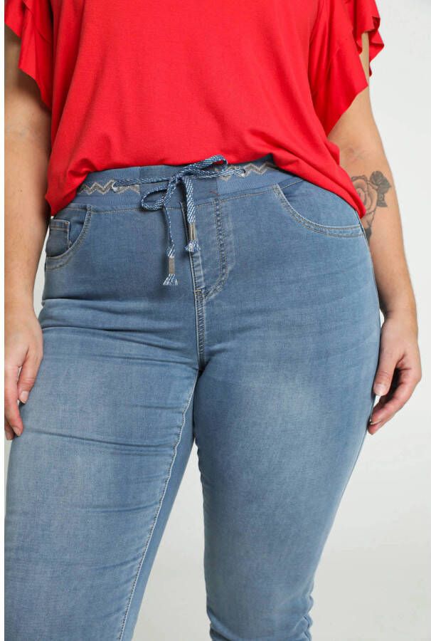 Paprika high waist slim fit jeans medium blue denim