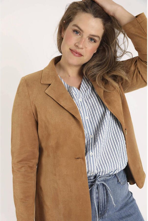 Paprika blazer Plus Size camel